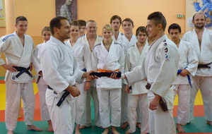 Remise de ceinture noire pour Corentin Loton