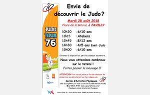 Judo-Tour 2018... Le retour!