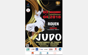 Places pour le championnat de France 1ère division de judo au Kindarena