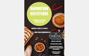 Animation diététique le mardi 16 Octobre