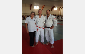 Stage de rentrée à Houlgate 
Jean-Pierre et Jérémy côté enseignants et Virginie côté dirigeants, avec une partie commune