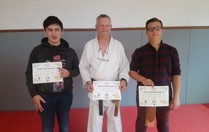 Les diplômés Commissaires départementaux (N1) dont Alain et Baptiste