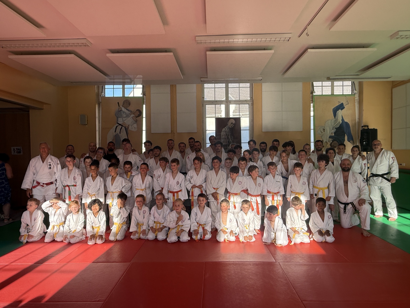 Les jeunes judoka se sont vu remettre leurs nouveaux grades