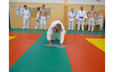 Séance nettoyage de tatami