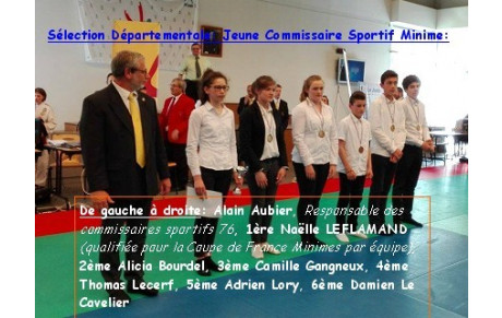 Séléction du jeune commissaire sportif de Seine-Maritime
