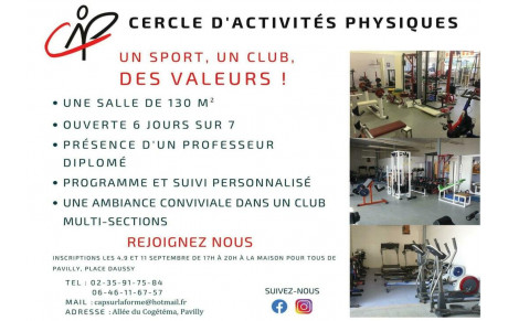 Venez garder la forme dans notre salle de musculation