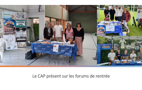 Le CAP présent sur les forums de rentrée